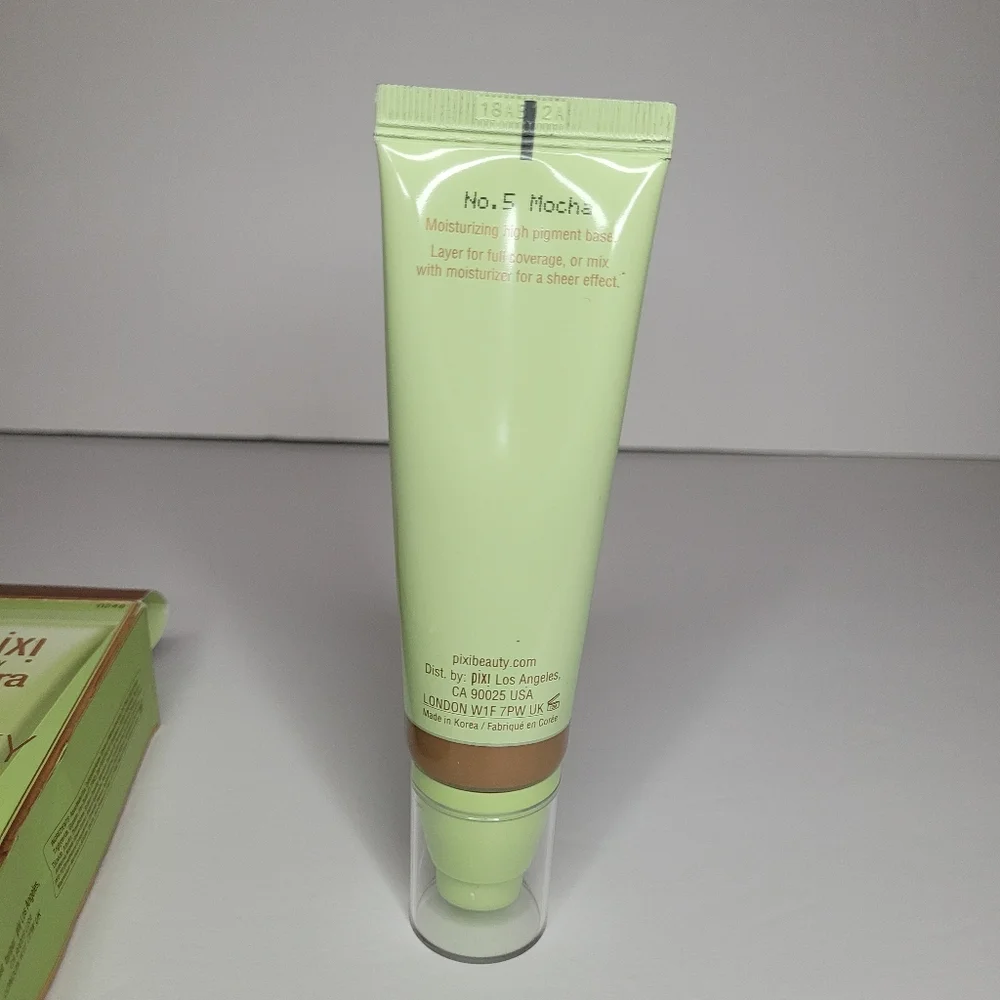 PIXI by PETRA Foundation No.5 Mocha Beauty Balm 1.7oz High Coverage Moisturizing